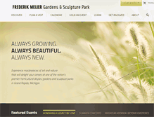 Tablet Screenshot of meijergardens.org